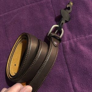 Brand New Dark Brown/Espresso Leather Belt size 44